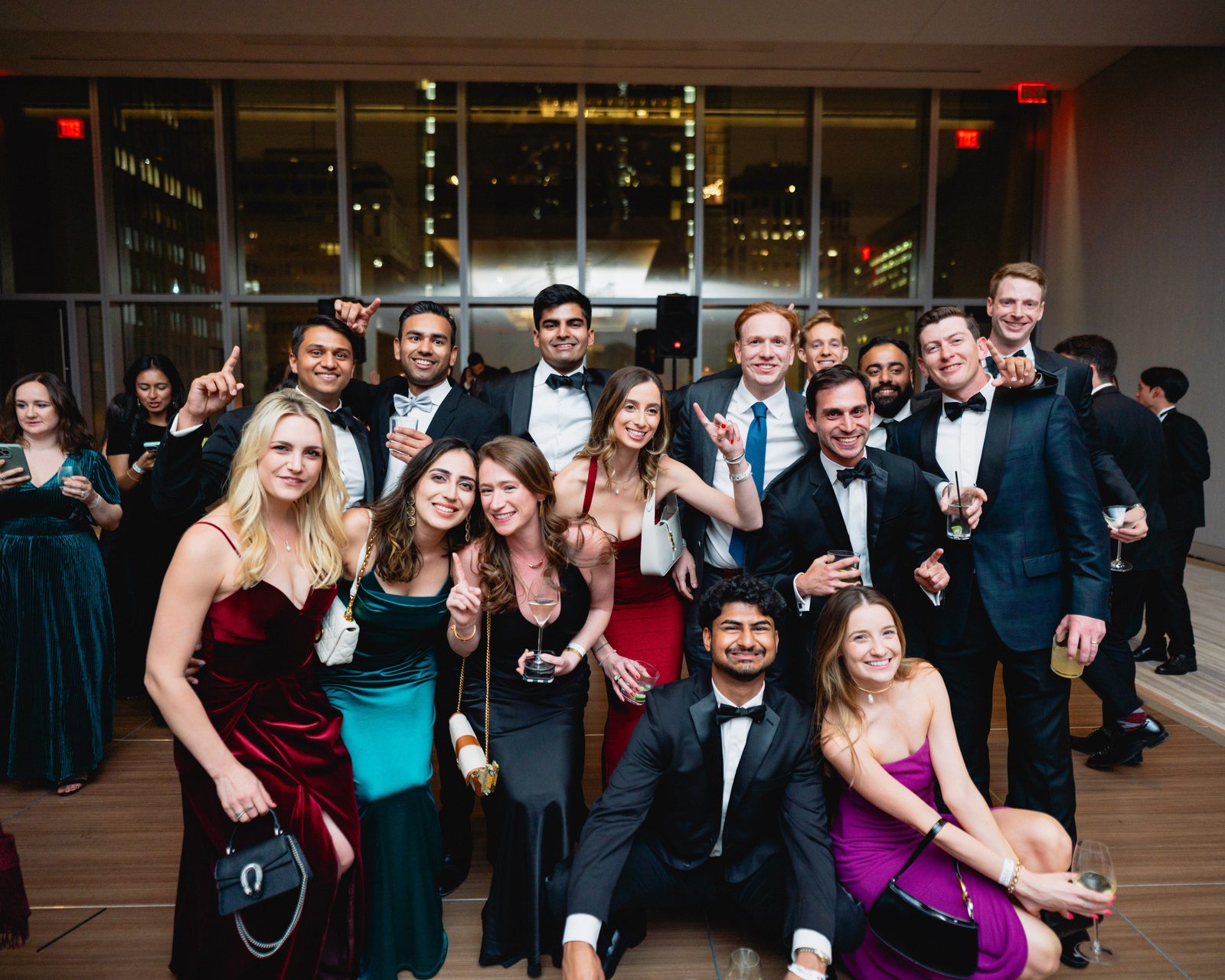 Wharton PE/VC Club members at a black-tie social event